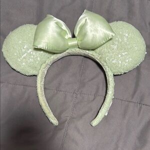 Disney Light Green Sequin Mouse Ears Headband